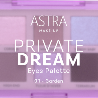 Палетка теней для век ASTRA MAKE-UP Private Dream - № 01, 4,5 г
