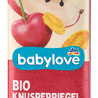 Батончик babylove с органическим яблоком и вишней, от 1 года, 25 г