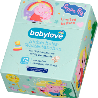 Детские ватные палочки babylove, разные цвета, 72 шт.