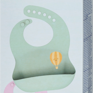 Силиконовый нагрудник babylove с кармашком, разные цвета, 1 шт.