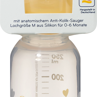 Бутылочка Babylove с соской, 0-6 месяцев, разные цвета, 1 шт.