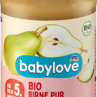 Грушевое пюре babylove, от 5 месяцев, 190 г. Дополнительное питание.