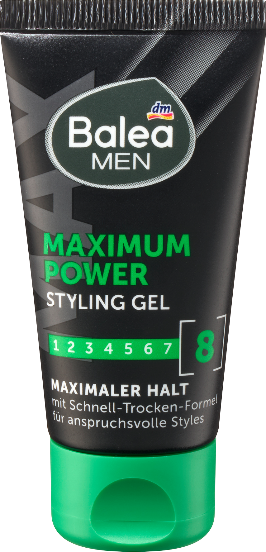 Гель для укладки волос Balea MEN Maximum Power, мини-размер, 30 мл