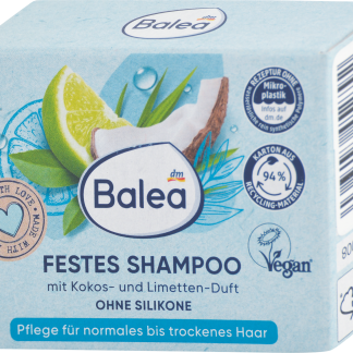 Твердый шампунь Balea с кокосом и лаймом, 60 г