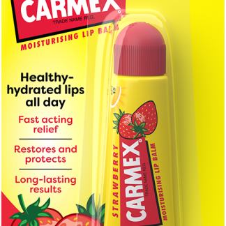 Бальзам для губ Carmex со вкусом клубники, тюбик, 10 г