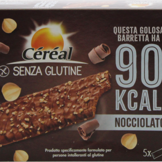 Безглютеновые злаковые батончики в молочном шоколаде с фундуком, 90 г