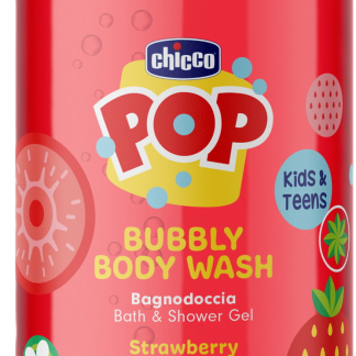 Гель для душа Chicco со вкусом клубники, 300 мл