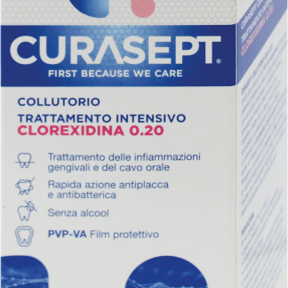 Ополаскиватель для полости рта Curasept Intensive Treatment с хлоргексидином 0,20 мл, 200 мл