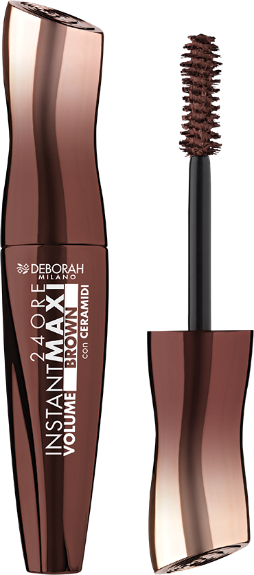 Тушь для ресниц DEBORAH MILANO 24ORE Instant Maxi Volume – Шоколадно-коричневый, 12 мл