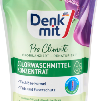 Denkmit Pro Climate Натуральный концентрированный стиральный порошок для цветной одежды, 1 л