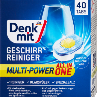 Таблетки для посудомоечных машин Denkmit Multi-Power, 12 шт., 40 шт.