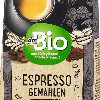 Молотый органический кофе dmBio для эспрессо, 250 г