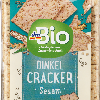Органические спельтовые крекеры dmBio с кунжутом, 100 г