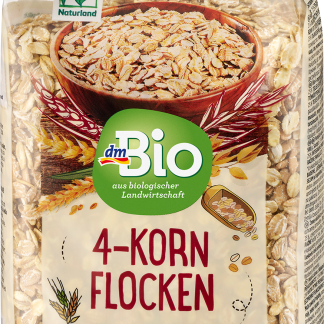 Органические хлопья из 4 злаков dmBio, 500 г