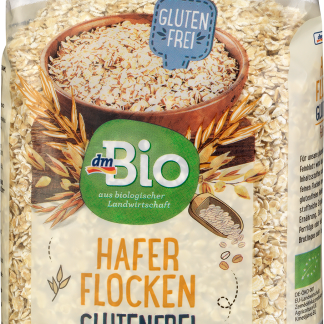 dmBio Органические тонкие овсяные хлопья, 500 г