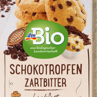 dmBio Органические капли из темного шоколада, 100 г