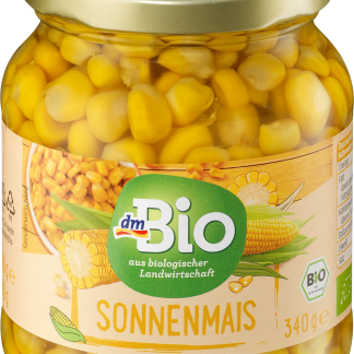 Органическая вареная кукуруза dmBio, 340 г