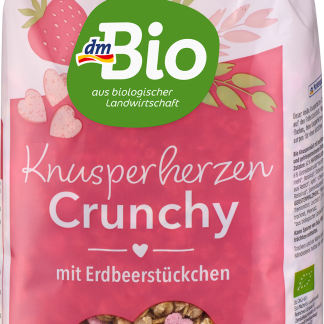 Хрустящие клубничные мюсли dmBio, 500 г