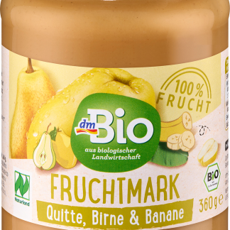 Пюре из айвы, груши и банана dmBio, 360 г