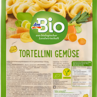 Органические тортеллини dmBio с овощами, 250 г