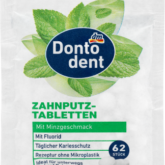 Зубная паста-таблетки Dontodent со вкусом мяты, 20 г