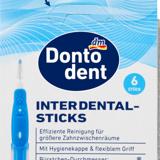 Тонкие конические межзубные щетки Dontodent, 6 шт.