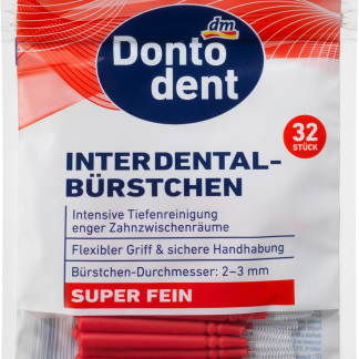 Сверхтонкие межзубные щетки Dontodent, 32 шт.