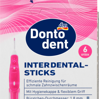 Ультратонкие межзубные щетки Dontodent, 6 шт.