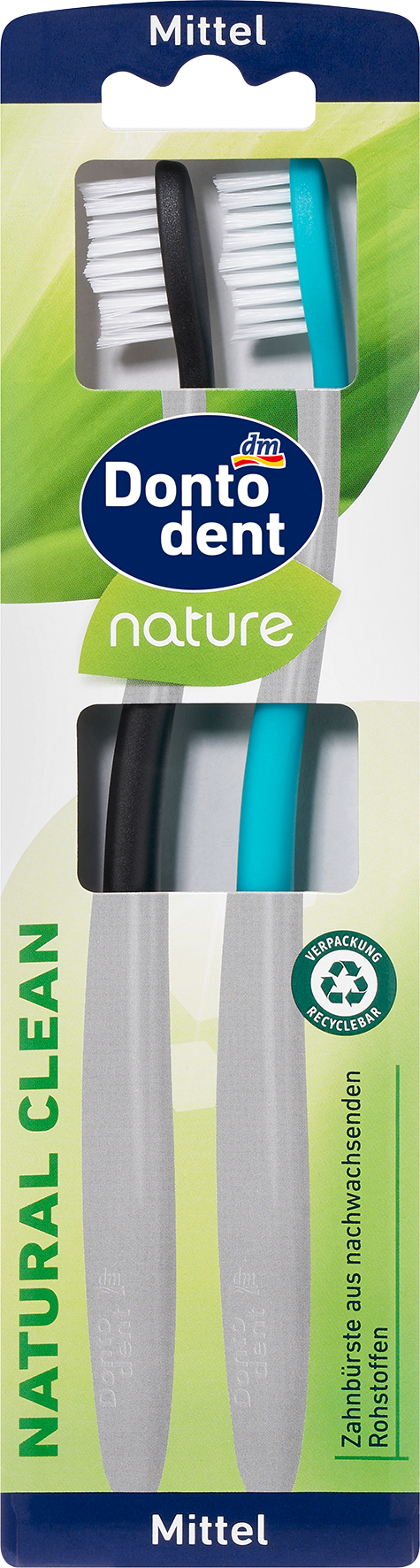 Зубная щетка Dontodent Natural Clean, 2 шт.