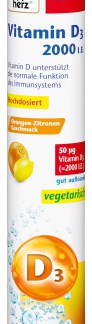 Шипучие таблетки Doppelherz Vitamin D3, 97 г. Добавки.