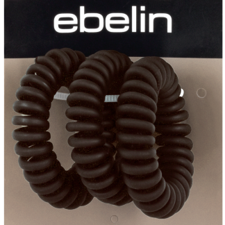 Резиновые резинки ebelin матово-коричневого цвета, спиральные, 3 шт.