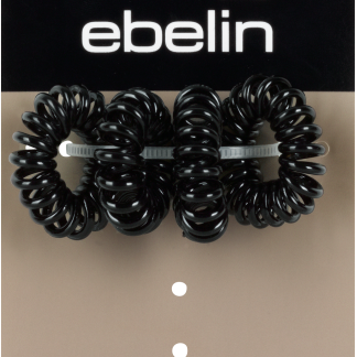 Миниатюрные черные спиральные резинки ebelin