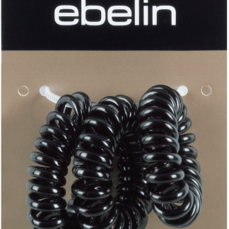 Резиновые резинки ebelin черные спиральные, 3 шт.
