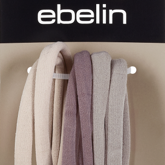 Широкие серые резинки для волос ebelin, 6 шт.