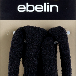 Черные губчатые резинки для волос ebelin, 4 шт.