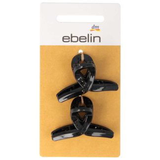 Заколки для волос ebelin маленькие черные, 2 шт.
