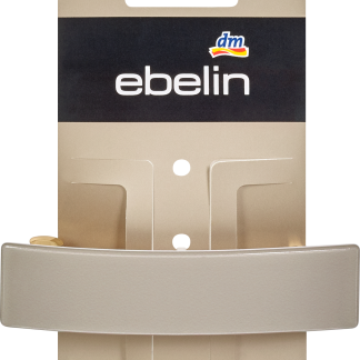 Заколка для волос ebelin плоская, серая, 1 шт.