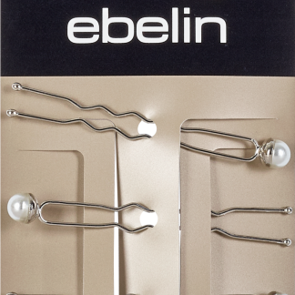 Серебряные заколки для волос ebelin с жемчугом, 4 шт.