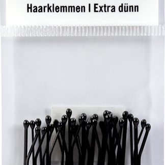 ebelin Очень тонкие волнистые заколки для волос, черные, 18 шт.