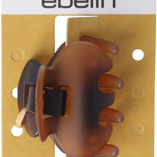 Заколка для волос ebelin без металла, матово-коричневая, 1 шт.