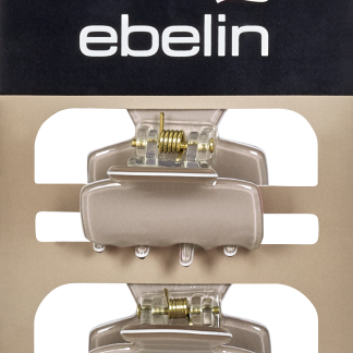 Заколки для волос ebelin бежево-серого цвета, 2 шт.