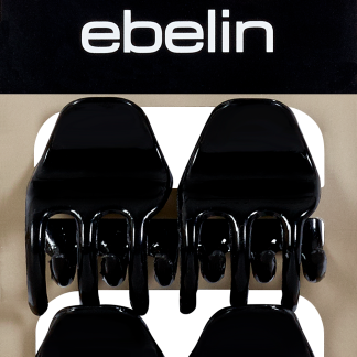 Черные заколки для волос ebelin, 4 шт.