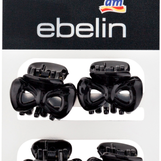 Заколки для волос ebelin с черными бантиками, 4 шт.