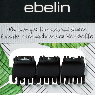 Черные заколки для волос ebelin, 6 шт.