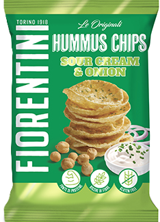 Чипсы из нута «Фьорентини» со сметаной и луком, 40 г.
