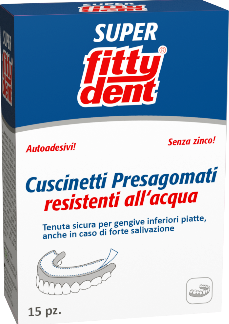 Водостойкие предварительно сформированные подушечки fittydent, 15 шт.