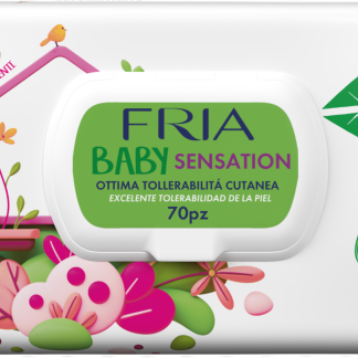 Влажные салфетки FRIA BABY SENSATION с маслом ши, 70 шт.