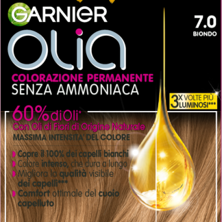 Стойкая краска для волос GARNIER Olia Blonde 7.0, 1 шт.