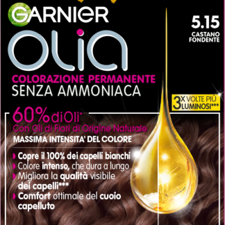 Стойкая краска для волос GARNIER Olia, темно-коричневый цвет, 5.15, 1 шт.