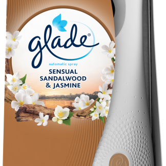 Glade Base автоматический спрей + сменный блок, аромат Чувственный сандал и жасмин, 1 шт.